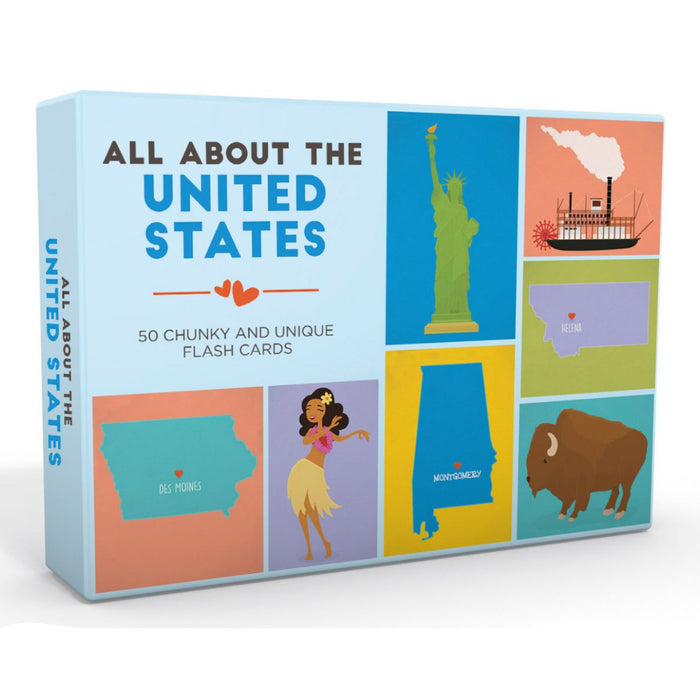 All About The United States Alphabet Flash Cards