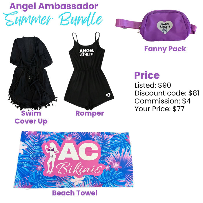 Angel Ambassador Summer Bundle Angel Competition BikinisThe best NPC Competition Suits for the Bikini Division, Fit Model Division Suits, and bodybuilding suits.