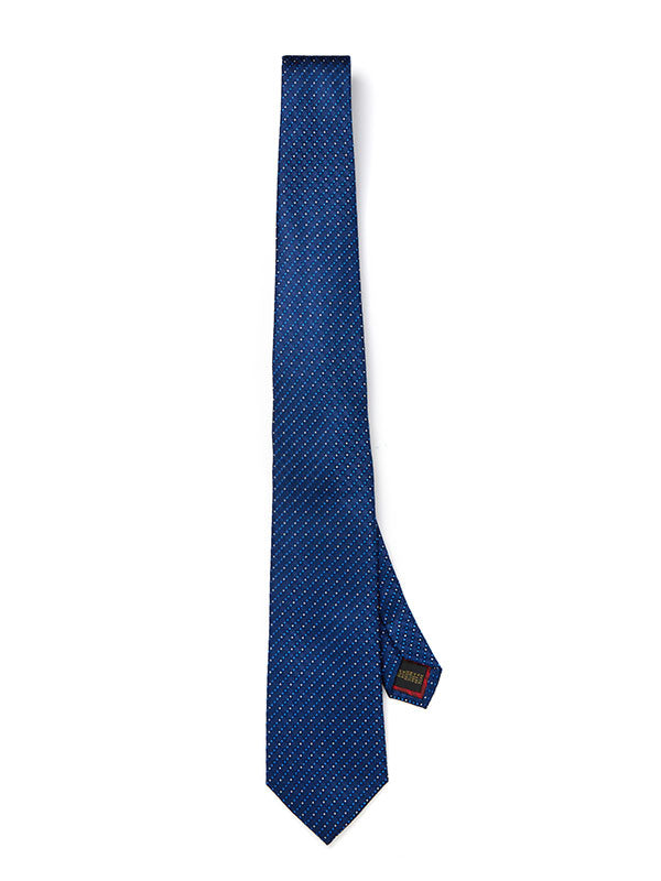 Campania Structure Navy Silk Tie
