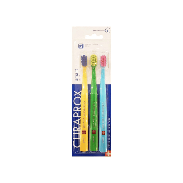 Curaprox 7600 Smart Ultrasoft Toothbrush Triple Pack