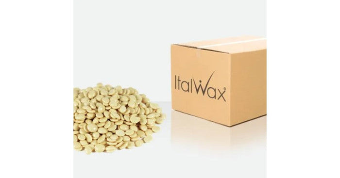 Italwax Hot Film Hard Wax in Granules White Chocolate (22lbs./9.98kg)