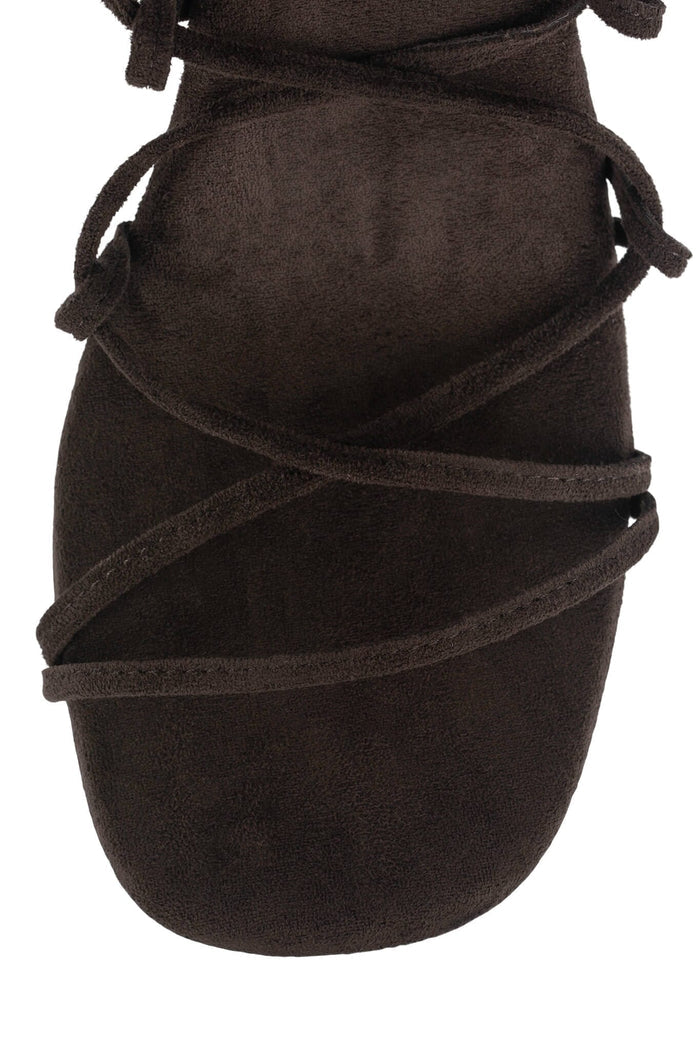 LIAH-2 Jeffrey Campbell Platform Sandal Coffee Suede