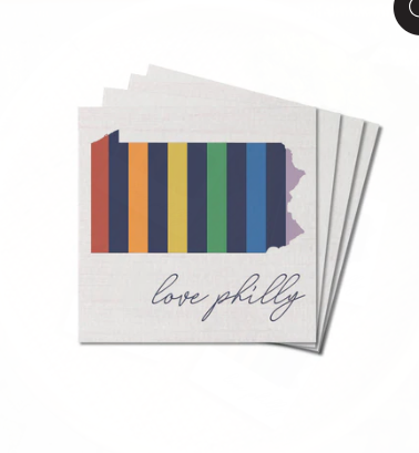 Love Philly Pride Coasters