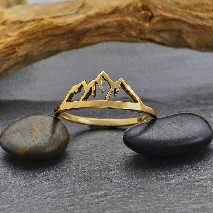 Openwork Mountain Ring-Bronze