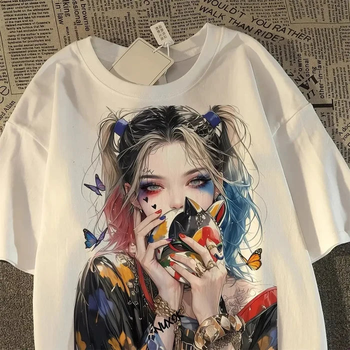 Oversized tee color options