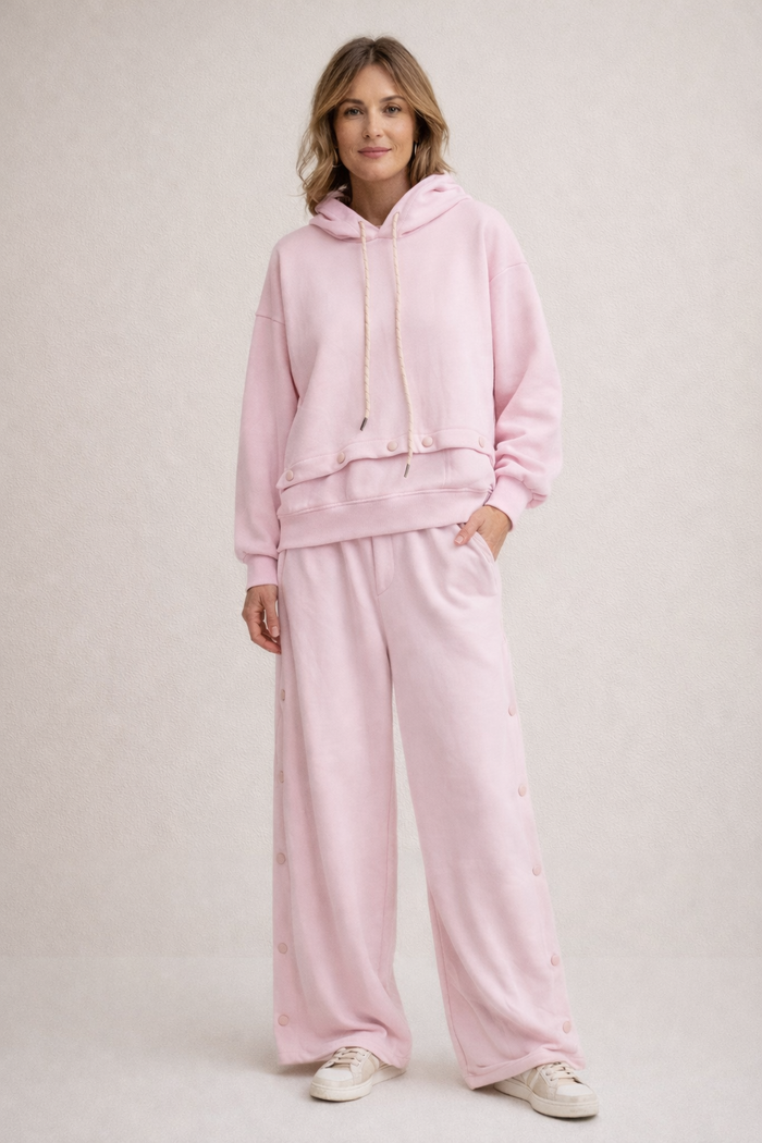 Pippa Button Tracksuit Pink