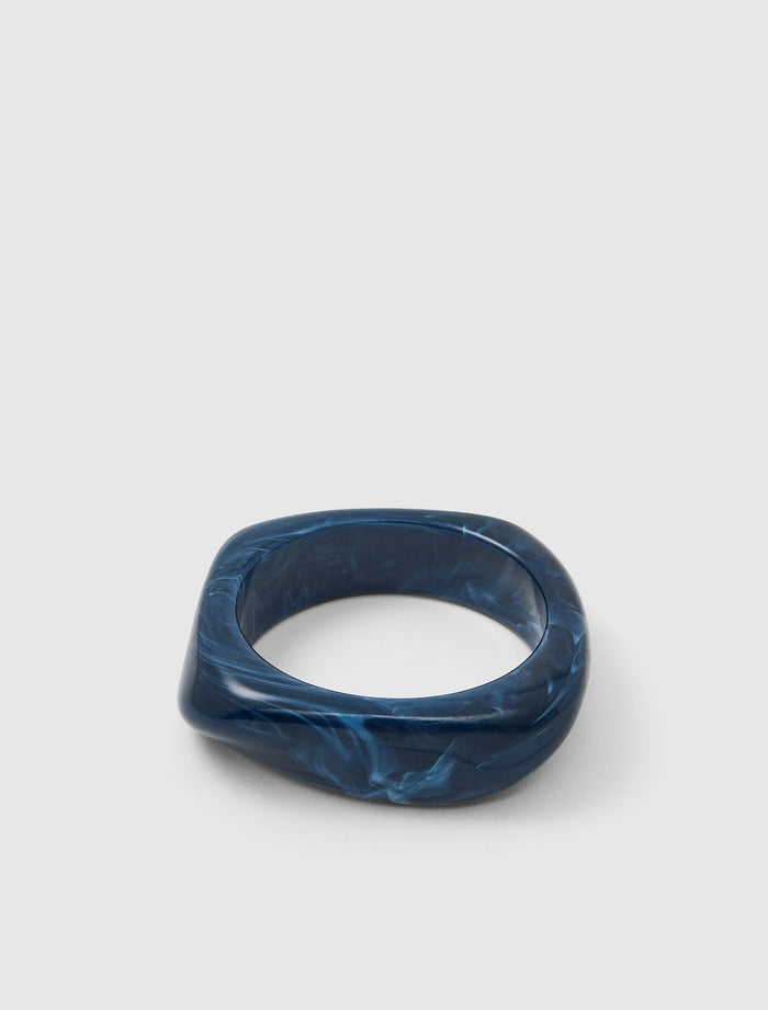 Signature Helly Statement Bangle 0 Teal Forever New
