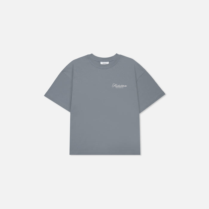 Spillage T-Shirt | Slate Grey