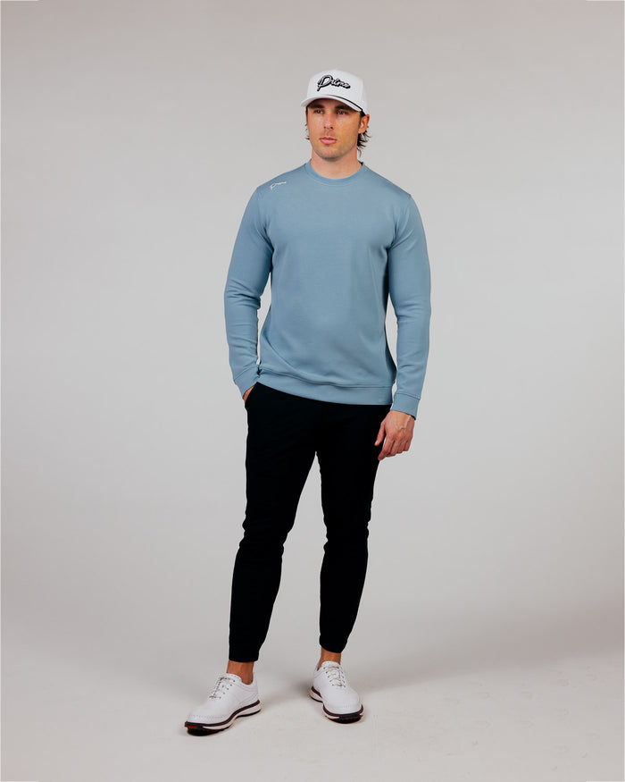 Stone Blue Cursive CoreSoft Crew