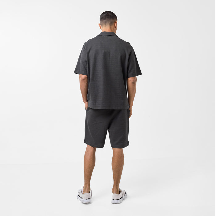 Tonal Knitted Shirt | Black