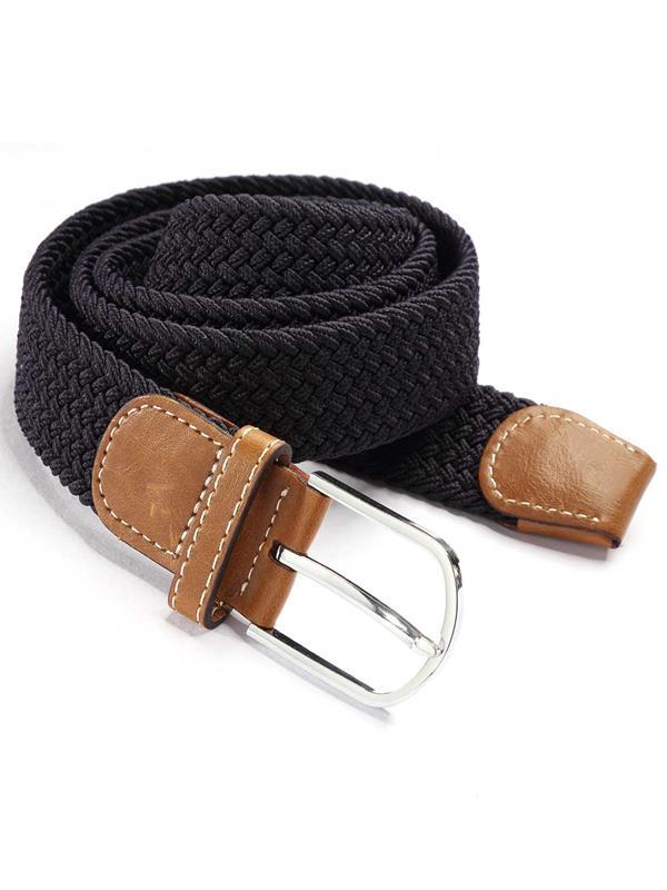 z3 Black Braided Non-leather Belt