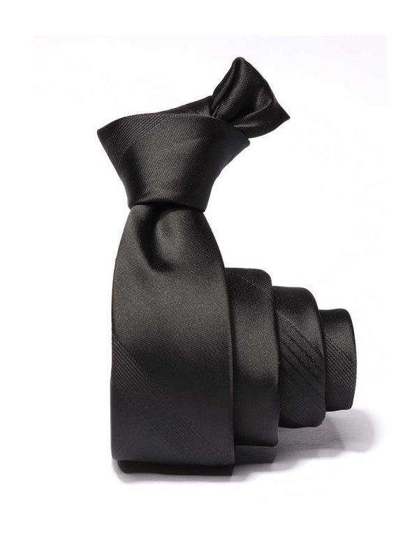ZOD! Stripe Black Microfibre Tie