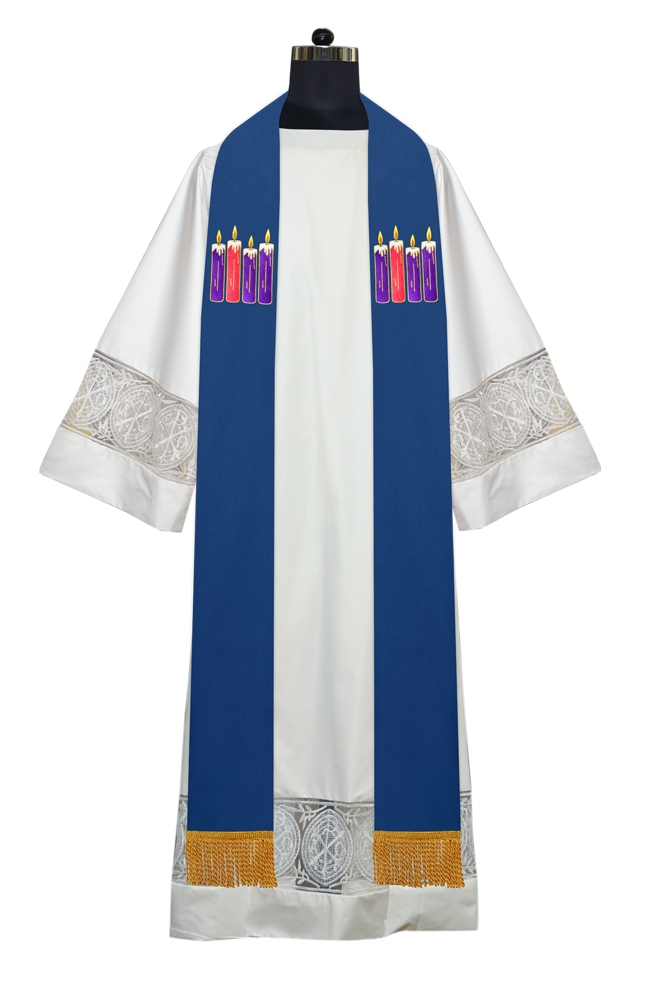 Advent Clergy Stole - Gloria