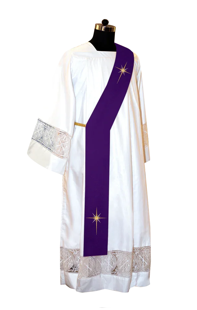 Advent Deacon Stole - Silent Night