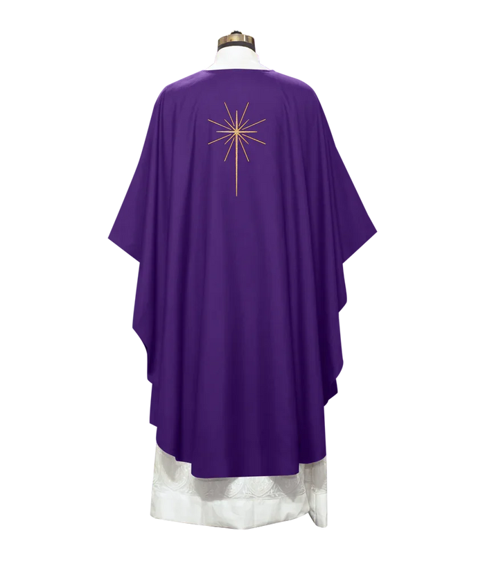 Advent Gothic Chasuble - O Come let Us Adore Him