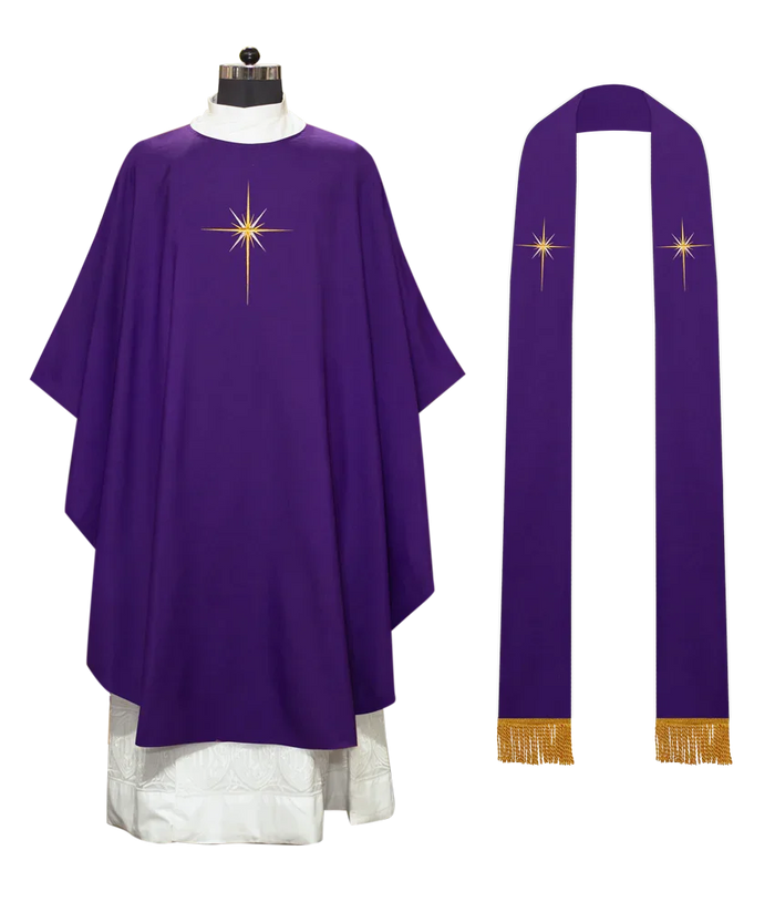 Advent Gothic Chasuble - Silent Night