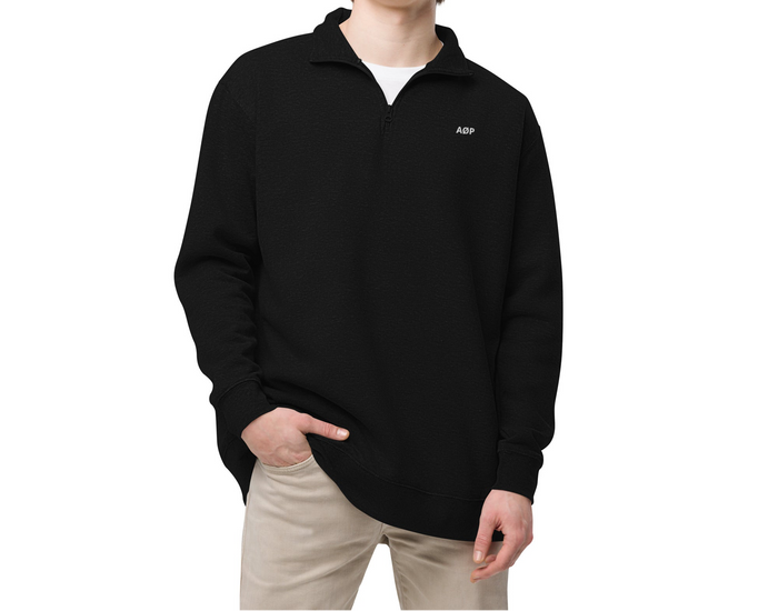 AØP Esso quarter zip - Black