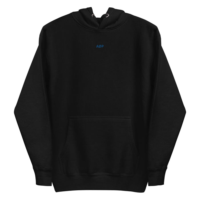 AØP Evi Hoodie - Black/Royal blue