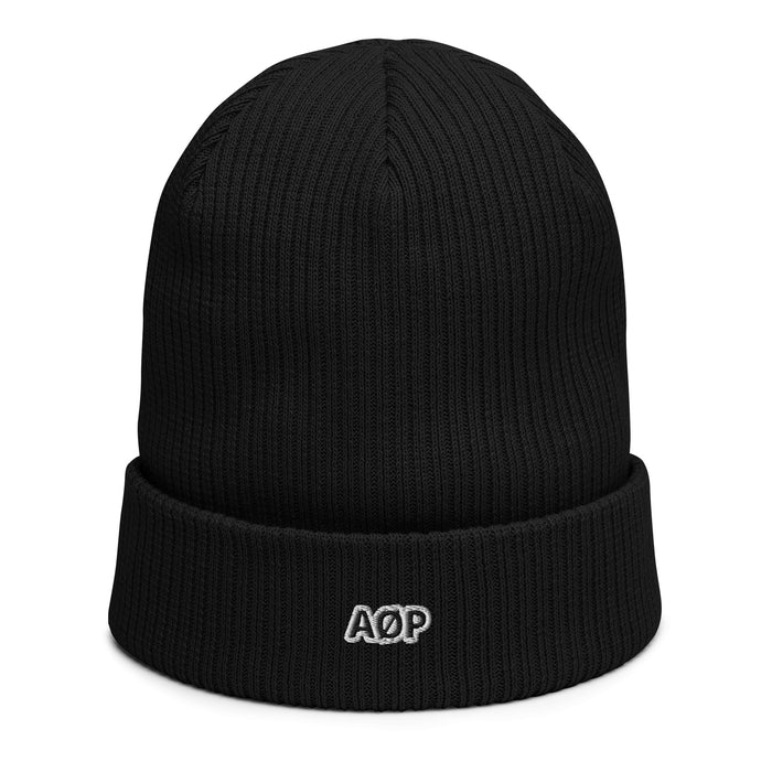 AØP Inferno ribbed beanie - Black
