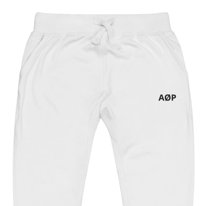 AØP SF joggers - White/Black