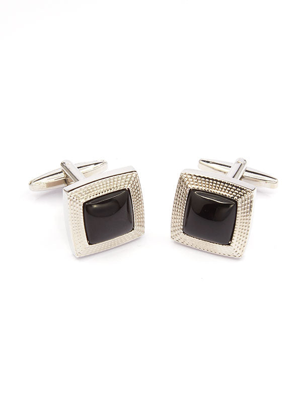 Black Stone Cufflinks