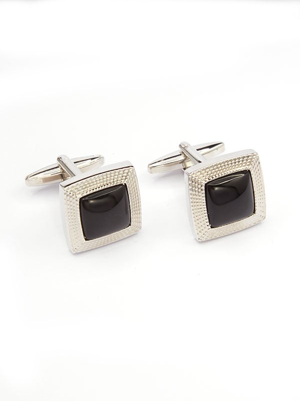 Black Stone Cufflinks