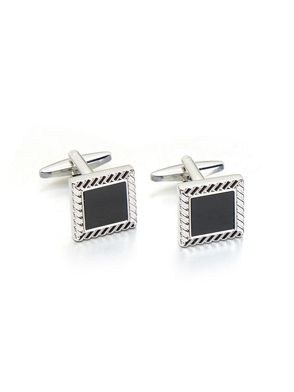 Black Stone Cufflinks