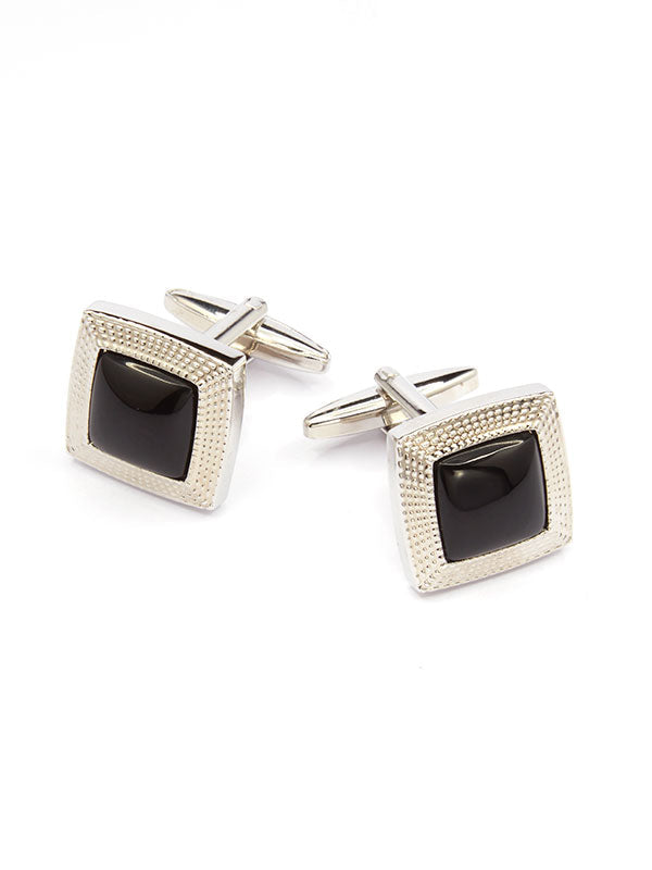 Black Stone Cufflinks