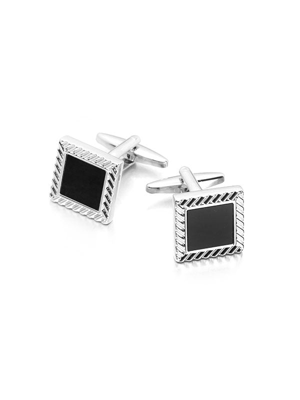 Black Stone Cufflinks