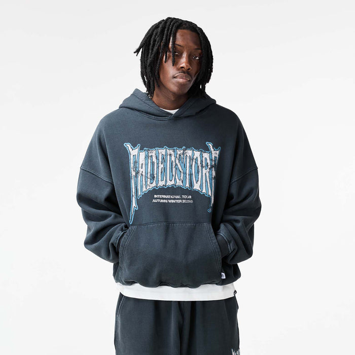 Blackletter Hoodie | Washed Black