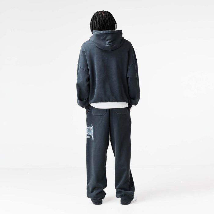 Blackletter Open Hem Jogger | Washed Black