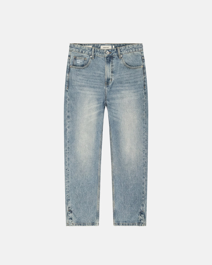 BLU02 Relaxed Double Button Hem