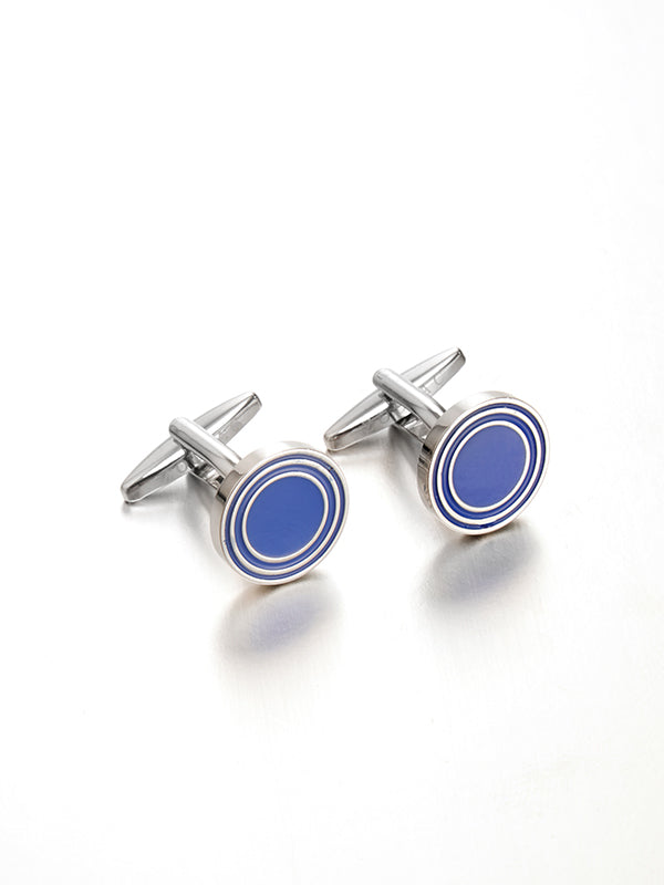 Blue Enamel Cufflinks