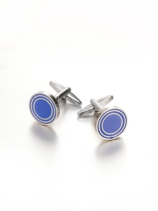 Blue Enamel Cufflinks