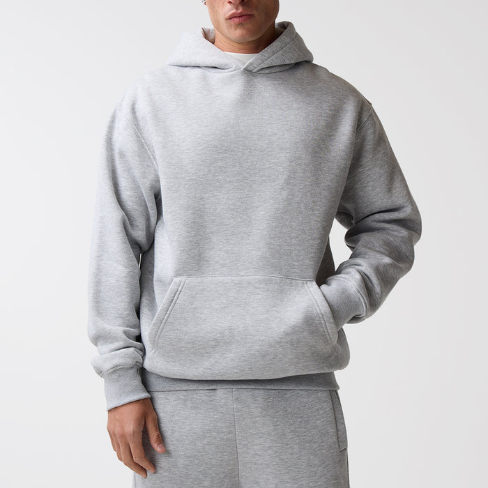 Box Fit Hoodie | Grey Marl