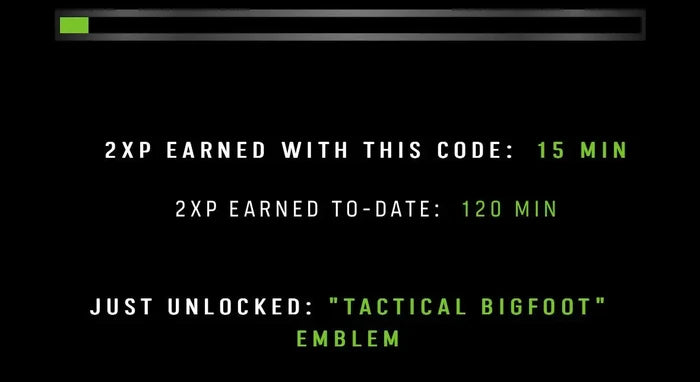 Call of Duty MW3 / MW2 Jack Link’s Full Set  |  Sasquatch Skin + + 2XP Tokens | GLOBAL