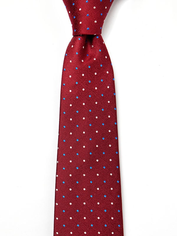 Campania Structure Dark Maroon Silk Tie