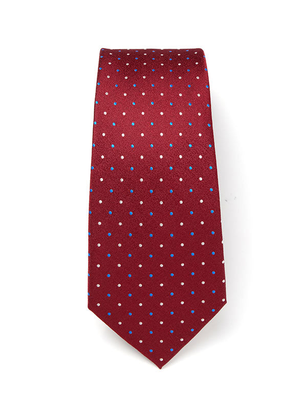 Campania Structure Dark Maroon Silk Tie