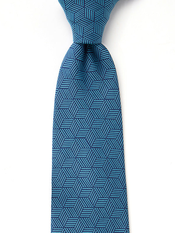 Campania Structure Dark Turquoise Silk Tie