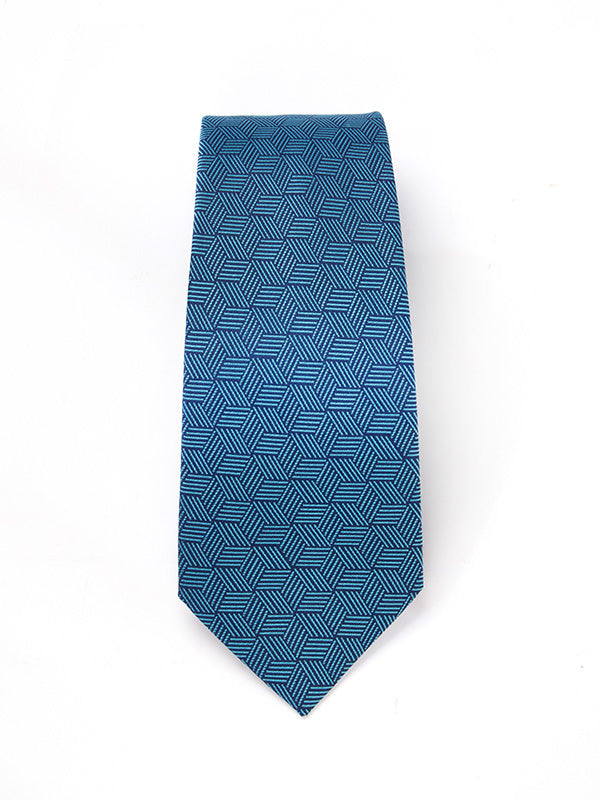 Campania Structure Dark Turquoise Silk Tie