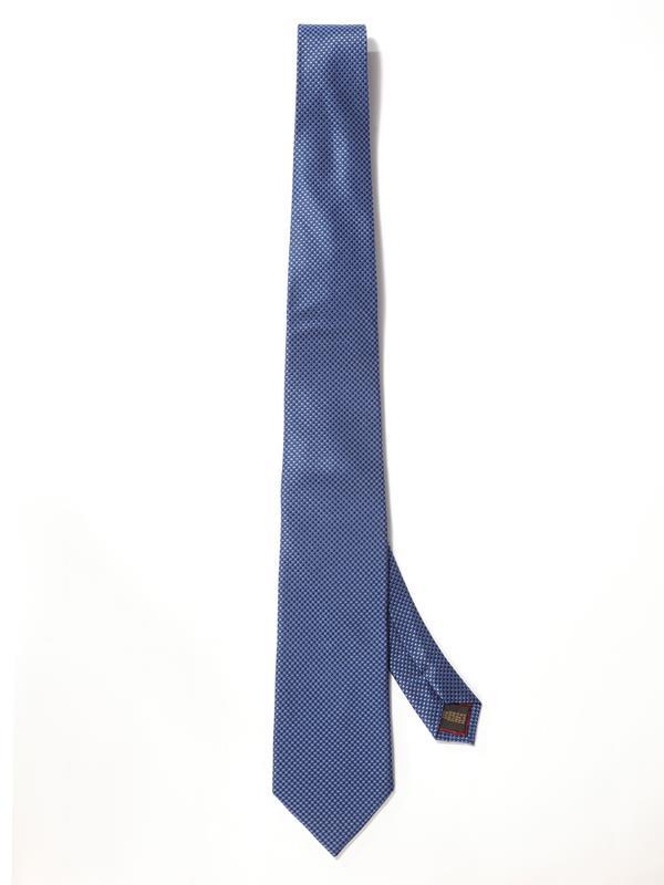 Campania Structure Medium Blue Silk Tie