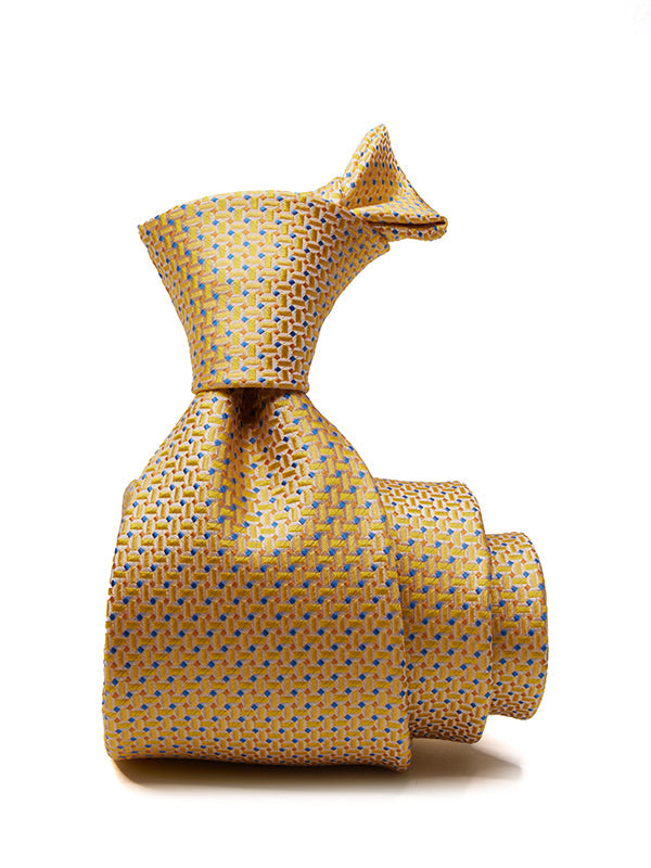 Campania Structure Medium Yellow Silk Tie