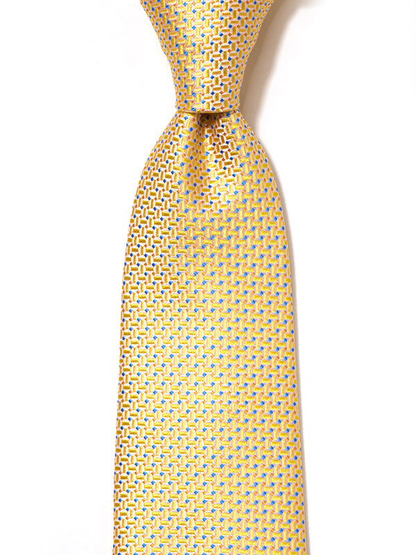 Campania Structure Medium Yellow Silk Tie