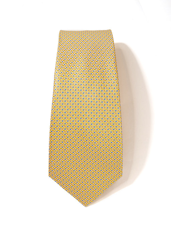 Campania Structure Medium Yellow Silk Tie