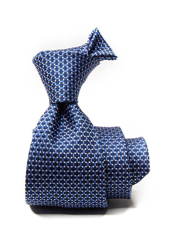 Campania Structure Navy Silk Tie