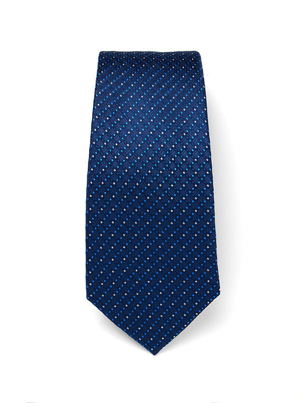 Campania Structure Navy Silk Tie