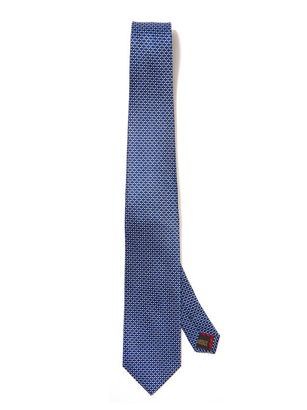 Campania Structure Navy Silk Tie