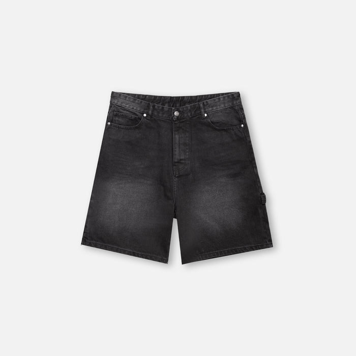 Carpenter Denim Shorts | Washed Black