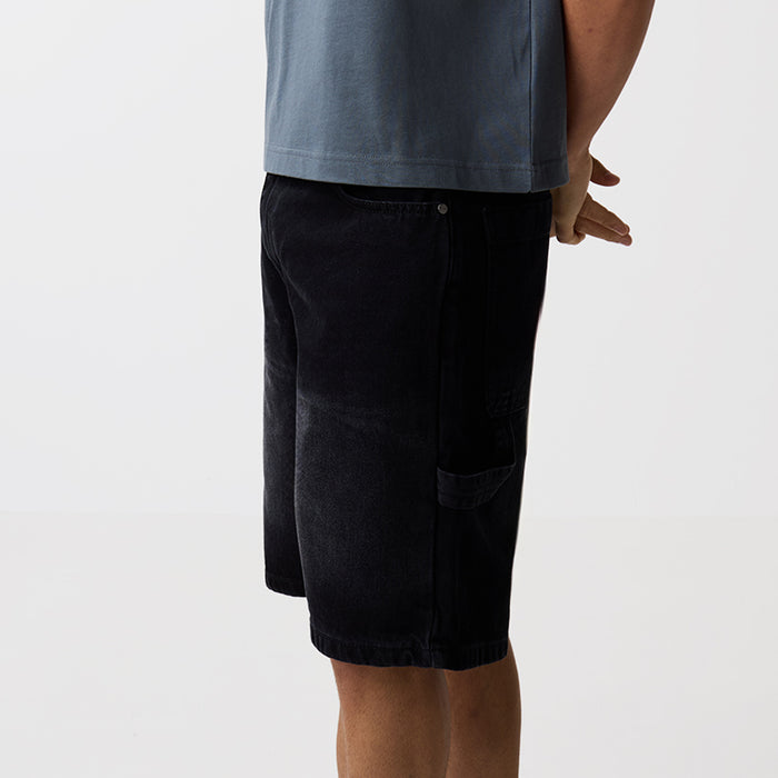 Carpenter Denim Shorts | Washed Black