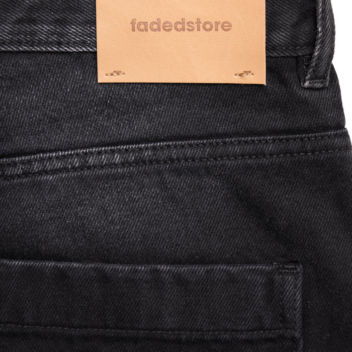 Carpenter Denim Shorts | Washed Black